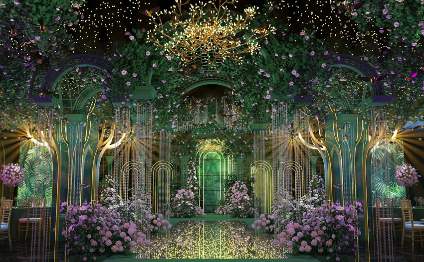 莱山奇妙森林婚礼堂效果展示