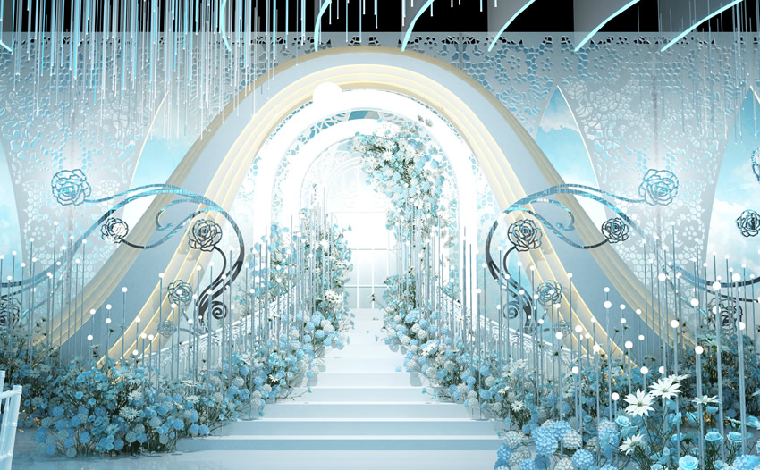 莱山釡香烙馍村水晶厅效果展示